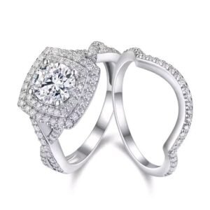 All moissanite diamond ring
