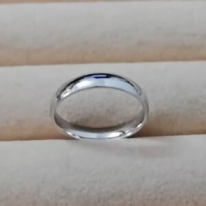 Pure solid silver band